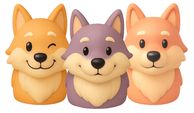 Frühliche Wolfs-Maskottchen